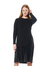 Load image into Gallery viewer, Ribbed Top Layered with Pleated Underdress
