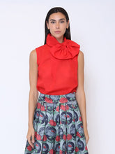 Load image into Gallery viewer, Ribbon Bow Sleeveless Organza Top
