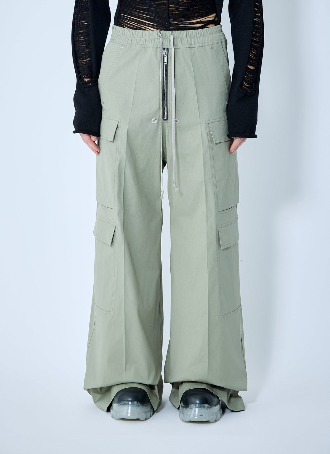 Rick Owens Men Cotton Cargo Pants