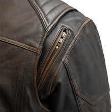 Load image into Gallery viewer, Rider Club - Men's Leather Motorcycle Jacket
