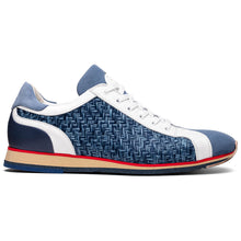 Load image into Gallery viewer, 65-375-BLU RIPI Calfskin Hand Weave Sneaker Blue
