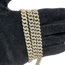 Load image into Gallery viewer, 10K Gold- Iced Out Diamond Miami Cuban Chain (10mm)
