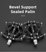 Load image into Gallery viewer, Road Bike Pedals Aluminum Alloy Anti-slip Bicycle Pedals Hollow-Carved Design Pedals Bicycle Accessories Mountain Bike Pedals Flat Bicycle Pedals Platform Cycling Sealed Bearing Aluminum Pedals For Mountain Bike
