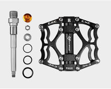 Load image into Gallery viewer, Road Bike Pedals Aluminum Alloy Anti-slip Bicycle Pedals Hollow-Carved Design Pedals Bicycle Accessories Mountain Bike Pedals Flat Bicycle Pedals Platform Cycling Sealed Bearing Aluminum Pedals For Mountain Bike
