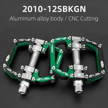 Load image into Gallery viewer, Road Bike Pedals Aluminum Alloy Anti-slip Bicycle Pedals Hollow-Carved Design Pedals Bicycle Accessories Mountain Bike Pedals Flat Bicycle Pedals Platform Cycling Sealed Bearing Aluminum Pedals For Mountain Bike
