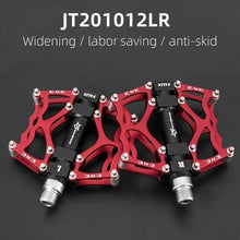 Load image into Gallery viewer, Road Bike Pedals Aluminum Alloy Anti-slip Bicycle Pedals Hollow-Carved Design Pedals Bicycle Accessories Mountain Bike Pedals Flat Bicycle Pedals Platform Cycling Sealed Bearing Aluminum Pedals For Mountain Bike
