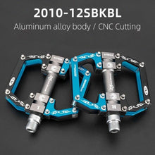Load image into Gallery viewer, Road Bike Pedals Aluminum Alloy Anti-slip Bicycle Pedals Hollow-Carved Design Pedals Bicycle Accessories Mountain Bike Pedals Flat Bicycle Pedals Platform Cycling Sealed Bearing Aluminum Pedals For Mountain Bike
