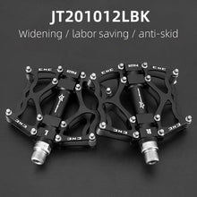Load image into Gallery viewer, Road Bike Pedals Aluminum Alloy Anti-slip Bicycle Pedals Hollow-Carved Design Pedals Bicycle Accessories Mountain Bike Pedals Flat Bicycle Pedals Platform Cycling Sealed Bearing Aluminum Pedals For Mountain Bike
