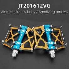 Load image into Gallery viewer, Road Bike Pedals Aluminum Alloy Anti-slip Bicycle Pedals Hollow-Carved Design Pedals Bicycle Accessories Mountain Bike Pedals Flat Bicycle Pedals Platform Cycling Sealed Bearing Aluminum Pedals For Mountain Bike
