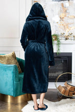 Load image into Gallery viewer, Women’s Plush Hooded Robe - Spa-Worthy Comfort at Home
