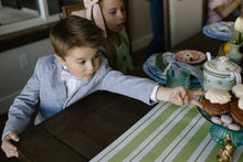 Load image into Gallery viewer, Robin Egg Stripe - Boys Bow Tie
