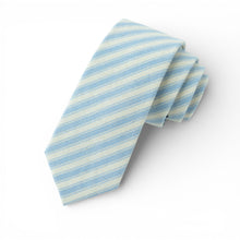 Load image into Gallery viewer, Robin Egg Stripe - Men's Tie
