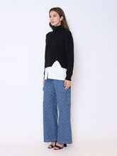 Load image into Gallery viewer, Roll-Neck Slit Sweater Layering with Shirt
