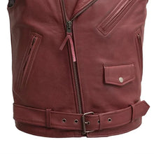 Load image into Gallery viewer, Roller - Men's Motorcycle Leather Vest
