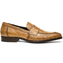 Load image into Gallery viewer, 11-201-TPE ROMA Crocodile Penny Loafer, Taupe
