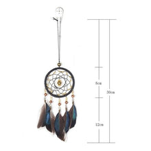 Load image into Gallery viewer, Romantic Dream Catcher Tree of Life Brown Native Handmade Traditional Dream Catcher Yin Yang 50" Long Home Decoration Feather Dream-catcher For Bedroom Wall Hanging Home Decor Wedding Party Blessing Gift
