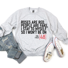 Load image into Gallery viewer, Roses are Red First 48 Tee OR Sweatshirt
