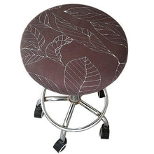 Load image into Gallery viewer, Round Chair Cover Bar Stool Cover Elastic Seat Cover Home Chair Slipcover Round Chair Bar Stool Floral Printed Padded Round Bar Stool Cover Cushion With Elastic Fabric Round Chair Seat Cushion For Wooden Metal Stools 30-40cm
