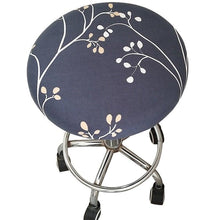 Load image into Gallery viewer, Round Chair Cover Bar Stool Cover Elastic Seat Cover Home Chair Slipcover Round Chair Bar Stool Floral Printed Padded Round Bar Stool Cover Cushion With Elastic Fabric Round Chair Seat Cushion For Wooden Metal Stools 30-40cm
