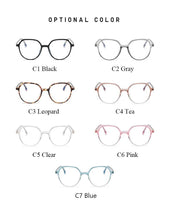 Load image into Gallery viewer, Round Frames Anti-Blue Light Optical Frame Glasses Eyewear Reading Glasses Blue Light Blocking Glasses Women And Men Retro Half Frame Anti Eyestrain Computer Gaming Glasses
