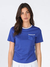 Load image into Gallery viewer, Round Neck Lace &amp; Pocket T-Shirt
