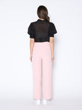 Load image into Gallery viewer, Round-Neck Puff Sleeve Eyelet Top

