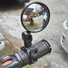 Load image into Gallery viewer, Round Universal Bicycle Rearview Mirror Handlebar Adjustable Rotate Wide-Angle Convex Mirror 360 Rotatable Handlebar Bike Rearview Mirrors Acrylic Shockproof Convex Mirror For Bike Handlebar
