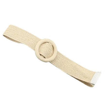 Load image into Gallery viewer, Round Wooden Smooth Buckle Waistbands For Women Vintage Design Skinny Dress Belt Charming Gift For Ladies
