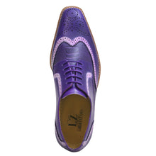 Load image into Gallery viewer, Roy Ostrich Leather Perforated toe Casual Oxford Dress Shoes
