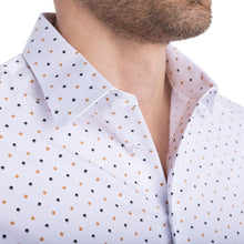 Load image into Gallery viewer, goTIELESS Ultimate Dress Shirt (White/Royal Palm)
