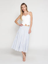 Load image into Gallery viewer, Ruffled Detail Mesh Fabric Top with Straps
