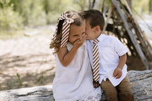 Load image into Gallery viewer, Russet Stripe Lady Hair Bow
