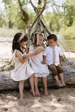 Load image into Gallery viewer, Russet Stripe Lady Hair Bow
