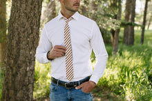 Load image into Gallery viewer, Russet Stripe Men's Tie
