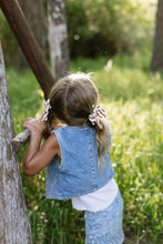 Load image into Gallery viewer, Russet Stripe Petite Hair Bow

