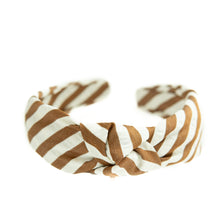 Load image into Gallery viewer, Russet Stripe Women's Knotted Headband
