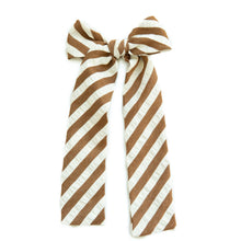 Load image into Gallery viewer, Russet Stripe Lady Hair Bow
