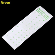 Load image into Gallery viewer, Russian Letters Transparent PVC Keyboard Stickers Waterproof Self-adhesive Multicolor Cover Sticker Keyboard Protector Stickers
