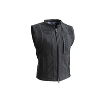 Load image into Gallery viewer, RYBAK Women's Leather Biker Club Jacket
