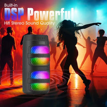Load image into Gallery viewer, Ultimate Sound 3000W Portable Bluetooth Speaker with Dazzling LED Lights for Epic Parties
