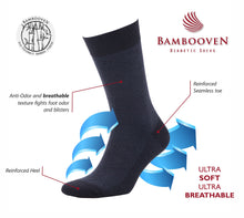 Load image into Gallery viewer, Men’s Bamboo Dress &amp; Trouser Socks 6-Pack - 626
