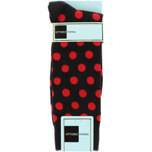 Load image into Gallery viewer, Vittorio Farina Men&#39;s Polka Dot Designer Dress Socks
