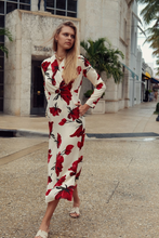 Load image into Gallery viewer, Rose Faux Wrap Dress
