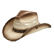 Load image into Gallery viewer, Peter Grimm Saddle - Straw Cowboy Hat
