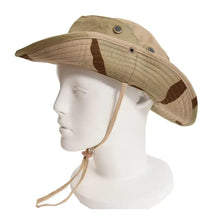 Load image into Gallery viewer, Safari Camo Sun Hat: Mesh Boonie for Outdoors
