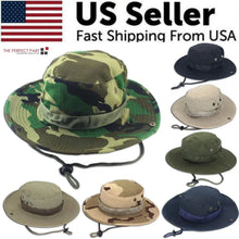 Load image into Gallery viewer, Safari Camo Sun Hat: Mesh Boonie for Outdoors
