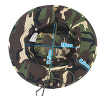 Load image into Gallery viewer, Safari Camo Sun Hat: Mesh Boonie for Outdoors

