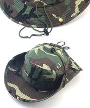 Load image into Gallery viewer, Safari Camo Sun Hat: Mesh Boonie for Outdoors
