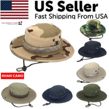 Load image into Gallery viewer, Safari Camo Sun Hat: Mesh Boonie for Outdoors
