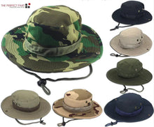 Load image into Gallery viewer, Safari Camo Sun Hat: Mesh Boonie for Outdoors
